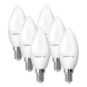 Pack of 6 E14 LED Light Bulb, Small Edison Screw SES Candle Bulbs, 4.9W 470lm, 40W Equivalent E14 Bulb, Warm White 2700K E14 LED Bulb