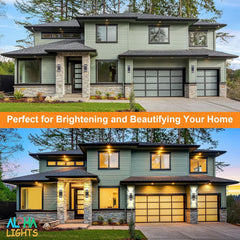 Modern Outdoor Wall Light IP65 Up Down GU10 LED Waterproof Mains Powered