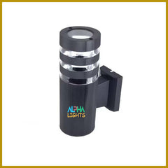 Outdoor Wall Lights Mains Powered IP65 Front Door Lights, Modern Square Outside Wall Lights, Waterproof up  Outside Light,Black