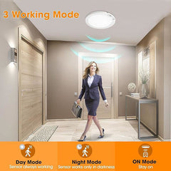 Rechargeable Motion Sensor Light with Remote Control – Magnetic Wireless LED Ceiling & Wall Light, Battery Powered PIR Sensor Lamp for Shed, Loft, Bathroom, Garage & Hallway