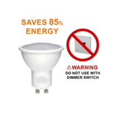 GU10 LED Bulbs Cool White, 3000k, 7W, 37W Halogen Spotlight Bulb Equivalent, Non-dimmable, 350 Lumen, 120Â° Beam Angle, LED Bulbs Pack of 6