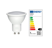 GU10 LED Bulbs Cool White, 3000k, 7W, 37W Halogen Spotlight Bulb Equivalent, Non-dimmable, 350 Lumen, 120Â° Beam Angle, LED Bulbs Pack of 6