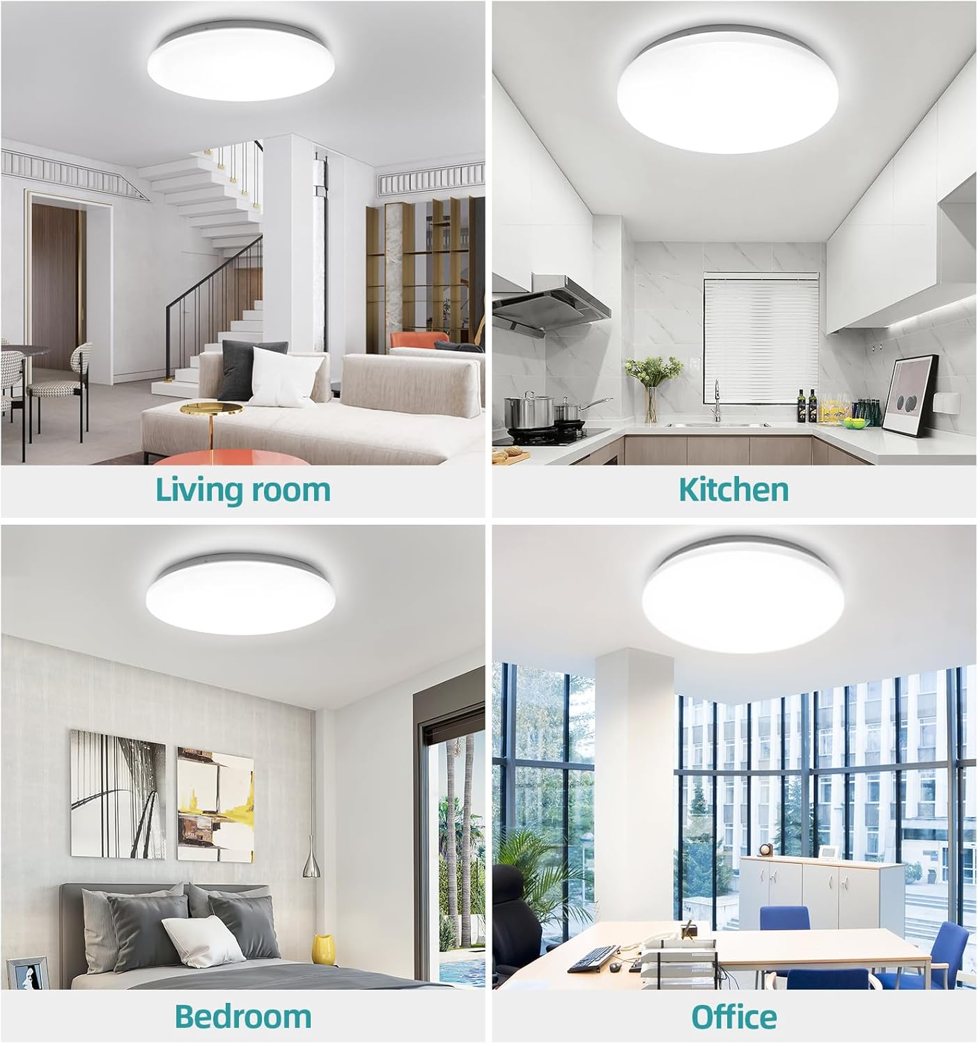 36W Round LED Ceiling Light - Ultra-Bright Flat Light
