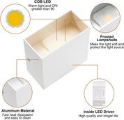 2 Pack Modern 6W Up Down Wall Sconce