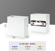 2 Pack Modern 6W Up Down Wall Sconce