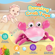 Hapikids Crawling Crab Baby Toy – Dancing, Sensory & Tummy Time Gift for 0–3 Yrs