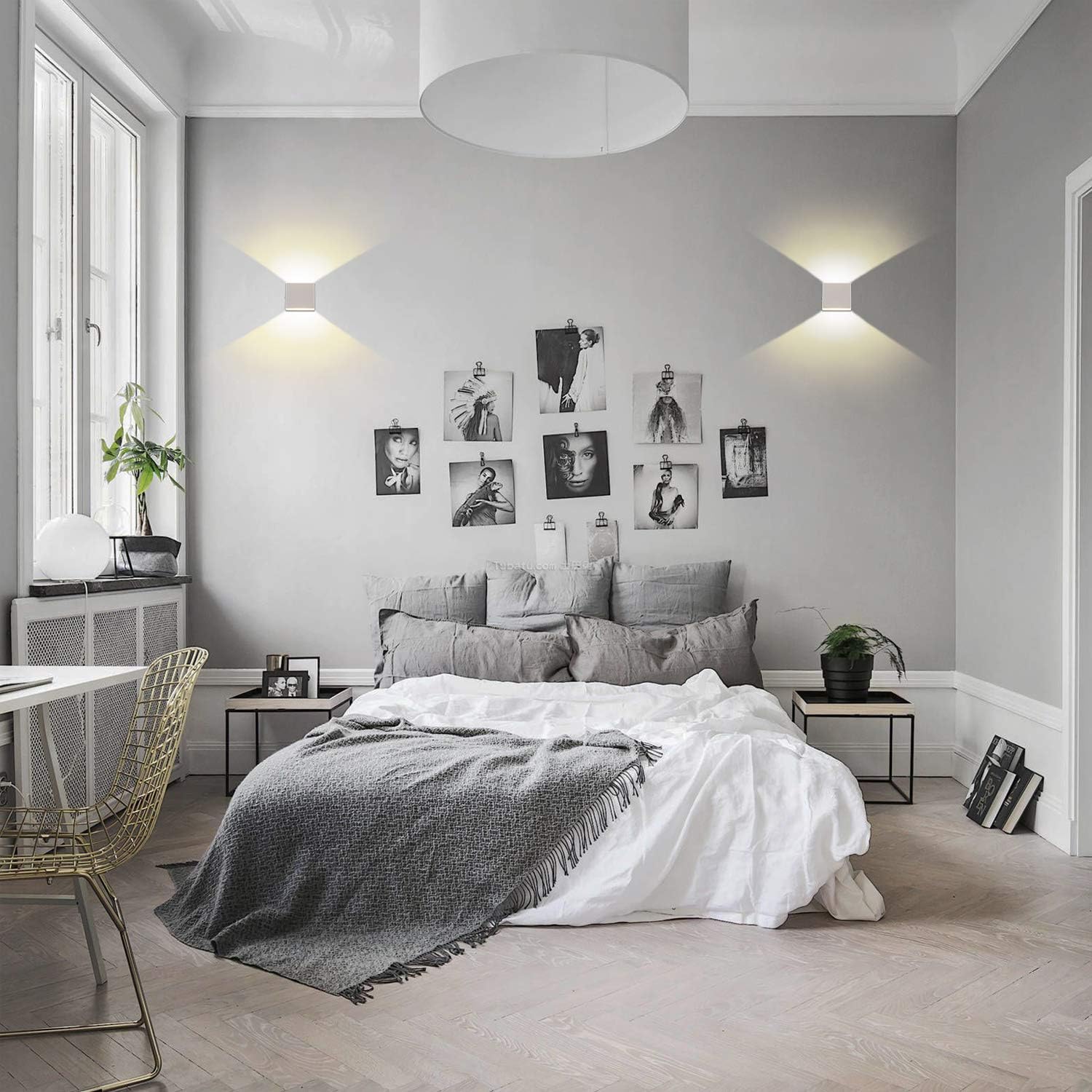 2 Pack Modern 6W Up Down Wall Sconce