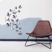 48-Piece 3D Mirror Butterfly Wall Stickers – DIY Home Décor Removable Wall Decals