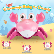 Hapikids Crawling Crab Baby Toy – Dancing, Sensory & Tummy Time Gift for 0–3 Yrs