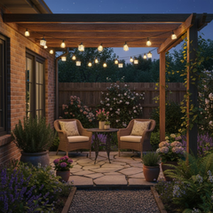 Feston String Light 10W – 5m Outdoor Decorative Lighting with 10 Bulbs, 3000K Warm White, Long Bright Effect