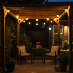 Feston String Light 10W – 5m Outdoor Decorative Lighting with 10 Bulbs, 3000K Warm White, Long Bright Effect