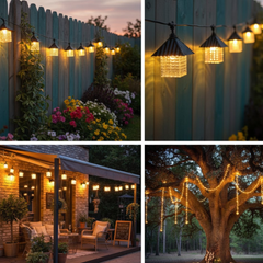 Feston String Light 10W – 5m Outdoor Decorative Lighting with 10 Bulbs, 3000K Warm White, Long Bright Effect