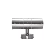 Modern Outdoor Up Down Wall Light – Stainless Steel, IP65 Waterproof, Mains Powered Exterior Sconce for Porch, Patio, or Garage