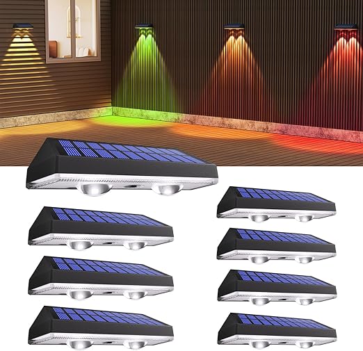 RGB Solar Fence Lights – Waterproof Outdoor Deck Lighting