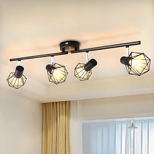 Adjustable E14 Vintage Wall Spotlight with Rotatable Shade