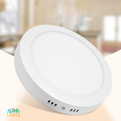 15W LED Ceiling Light - Round Cool White Flush Mount for Home and Office