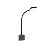 4W Ultra-Flexible Dimmable LED Wall Reading Light- Neutral White Lighting 4000K, for Type G Power Socket