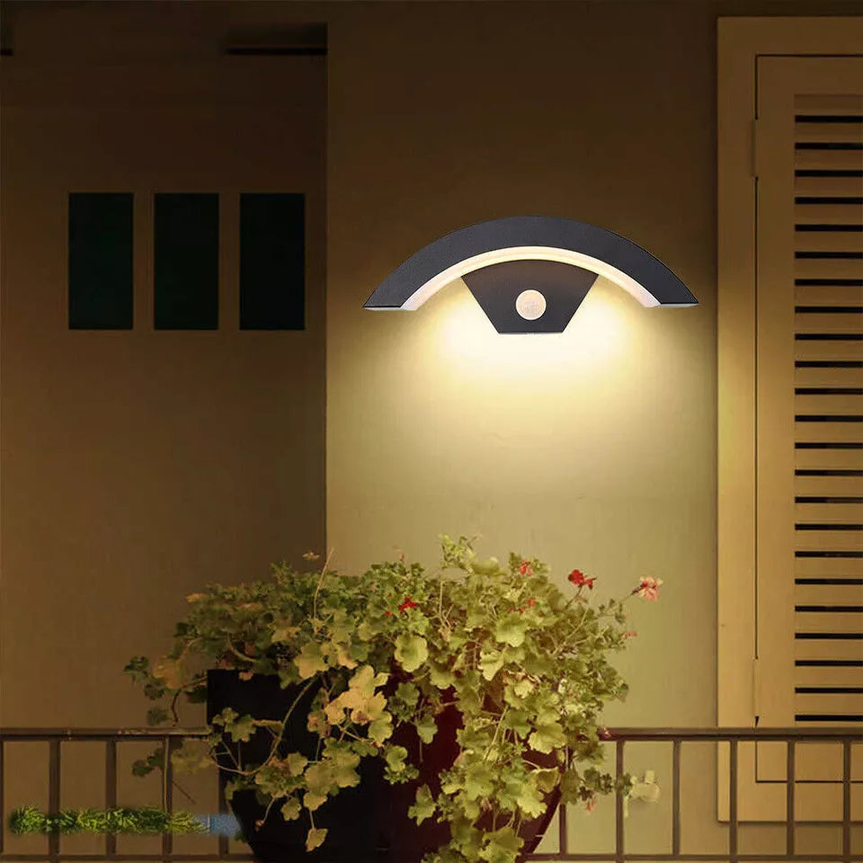 Modern Outdoor LED Wall Light with Motion Sensor