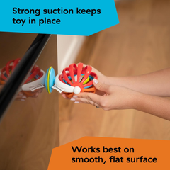 Baby Einstein Sticky Spinner – High Chair Activity Toy with Rattle & Spinning Wheel, 3+ Months