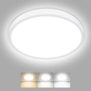 LED Ceiling Light, IP54, 3 Colour Temps, Flush Mount