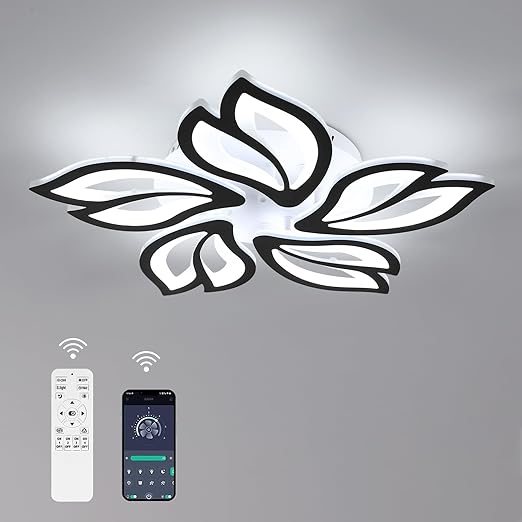 Modern 54W Dimmable LED Ceiling Light with Remote