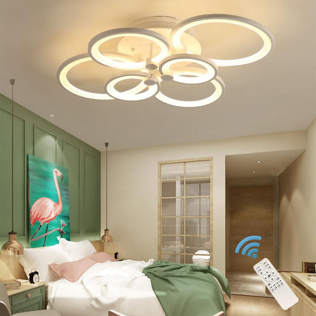 Modern Dimmable LED Ceiling Light – 36W Flush Mount for Home Interiors