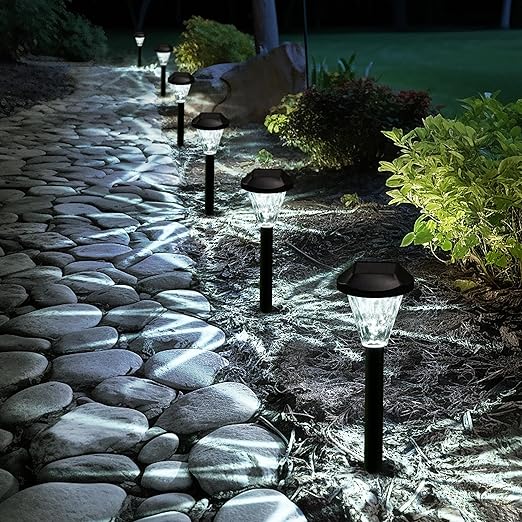 Solar Garden Lights Outdoor – 8 Pack Waterproof Pathway