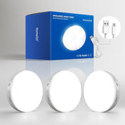 Rechargeable Motion Sensor LED Puck Lights – 6 Pack