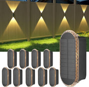 Solar Fence Lights – 4 Pack, 3 Color Options