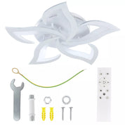 55W LED Ceiling Chandelier with RGB Backlight – Stylish Star Design, Dimmable Remote Control Lighting
