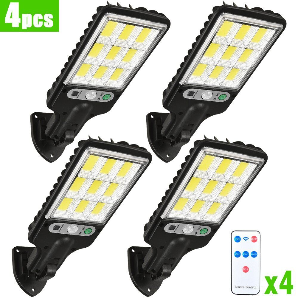 2 Pack Solar Lights Outdoor, PIR Motion Sensor Security Lights, IP65 Waterproof Garden Wall Lights