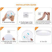 36W LED Round Ceiling Light – Warm & Cool White