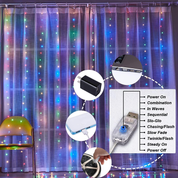 Fairy Curtain Lights with Remote Control
