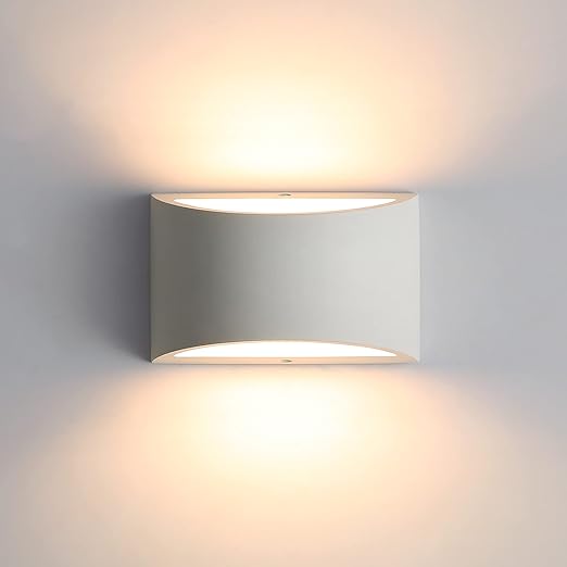 Modern LED Plaster Wall Light with G9 Bulb Included