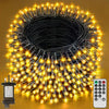 29.2M 220 LED Plug-in Fairy String Lights – Warm White, Remote, 8 Modes