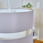 Modern 2 Tier Ceiling Light Shade in a Grey Finish | Pendant Lights, Home Décor & Improvement Essential