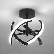 Curved LED Ceiling Light – 22W Cool White, Silver