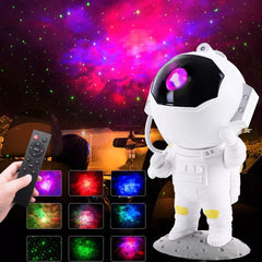 Astronaut Galaxy Star Projector Night Light - Starry Nebula Ceiling Lamp