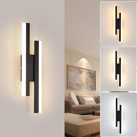 Gold LED Wall Light, 40CM Modern Warm White Sconce