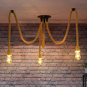 6-Head Spider Chandelier Pendant Light, Adjustable Industrial Ceiling Lamp