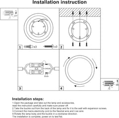 12W Daylight White Ceiling Lights, 4000K Kitchen Lights Ceiling,  600LM Cool White LED Ceiling Lights