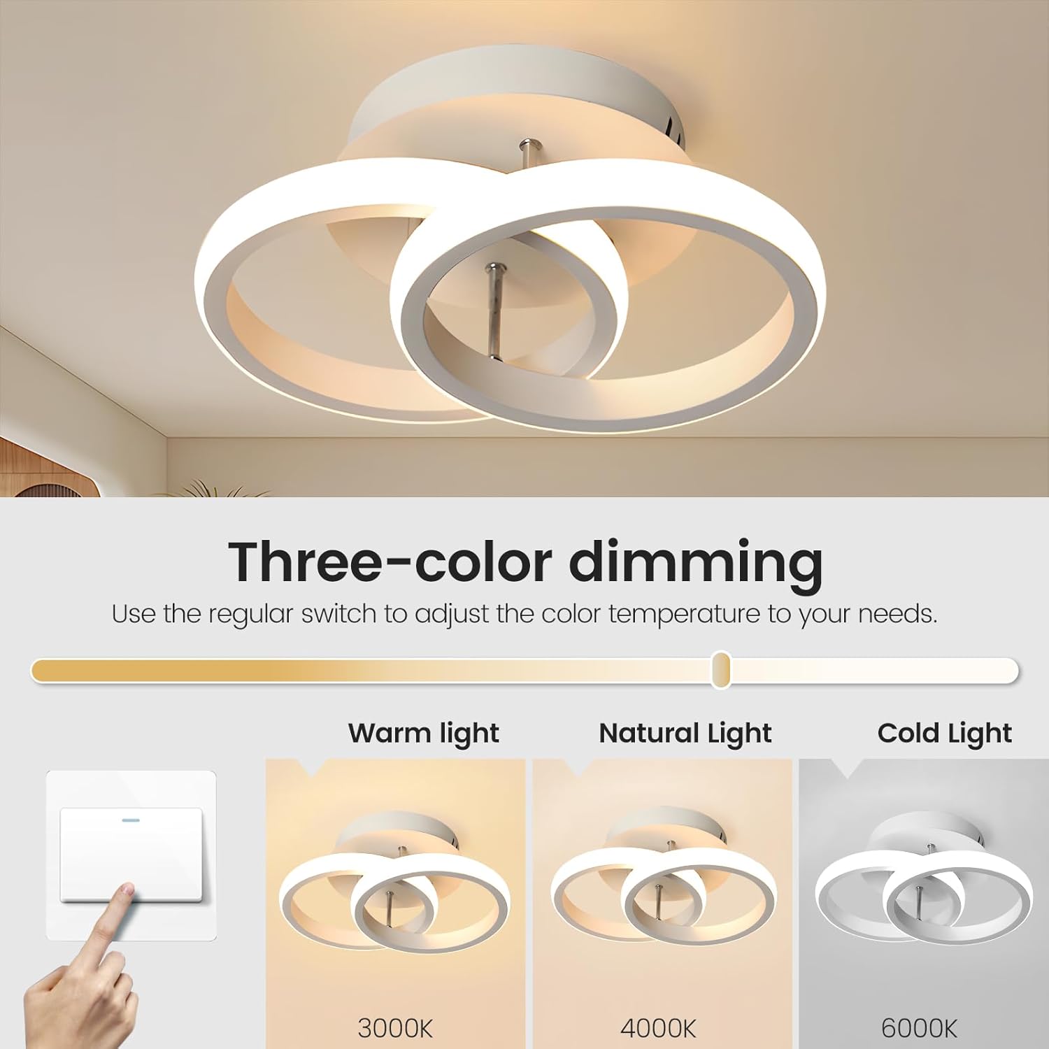 Modern LED Ceiling Light, Stylish Chandelier