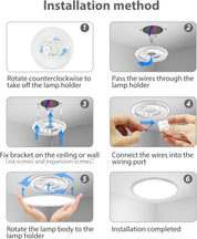 30CM LED Ceiling Light with Remote & RGB Backlight