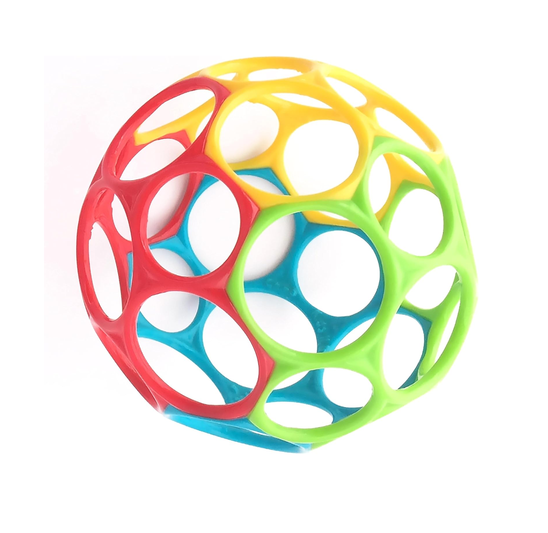 Bright Starts Oball Classic Baby Ball – BPA-Free Easy-Grasp Toy, 4 for Newborns+