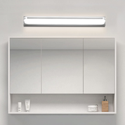 LED Mirror Front Light 9W | IP44 Bathroom Over Mirror Light | Stainless Steel Base | 4000K Cool White