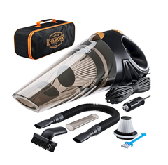 Portable Car Vacuum Cleaner – Powerful Handheld 12V Cleaner with 3 Attachments & Case