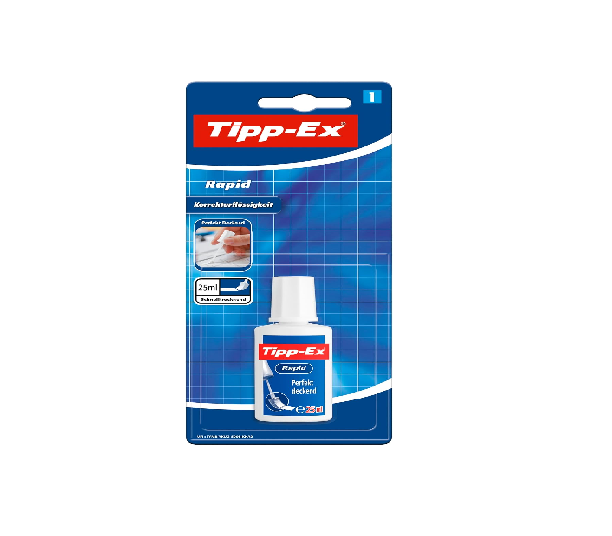 Correction Fluid Bottle – 20ml White Quick-Dry Liquid for School & Office Use