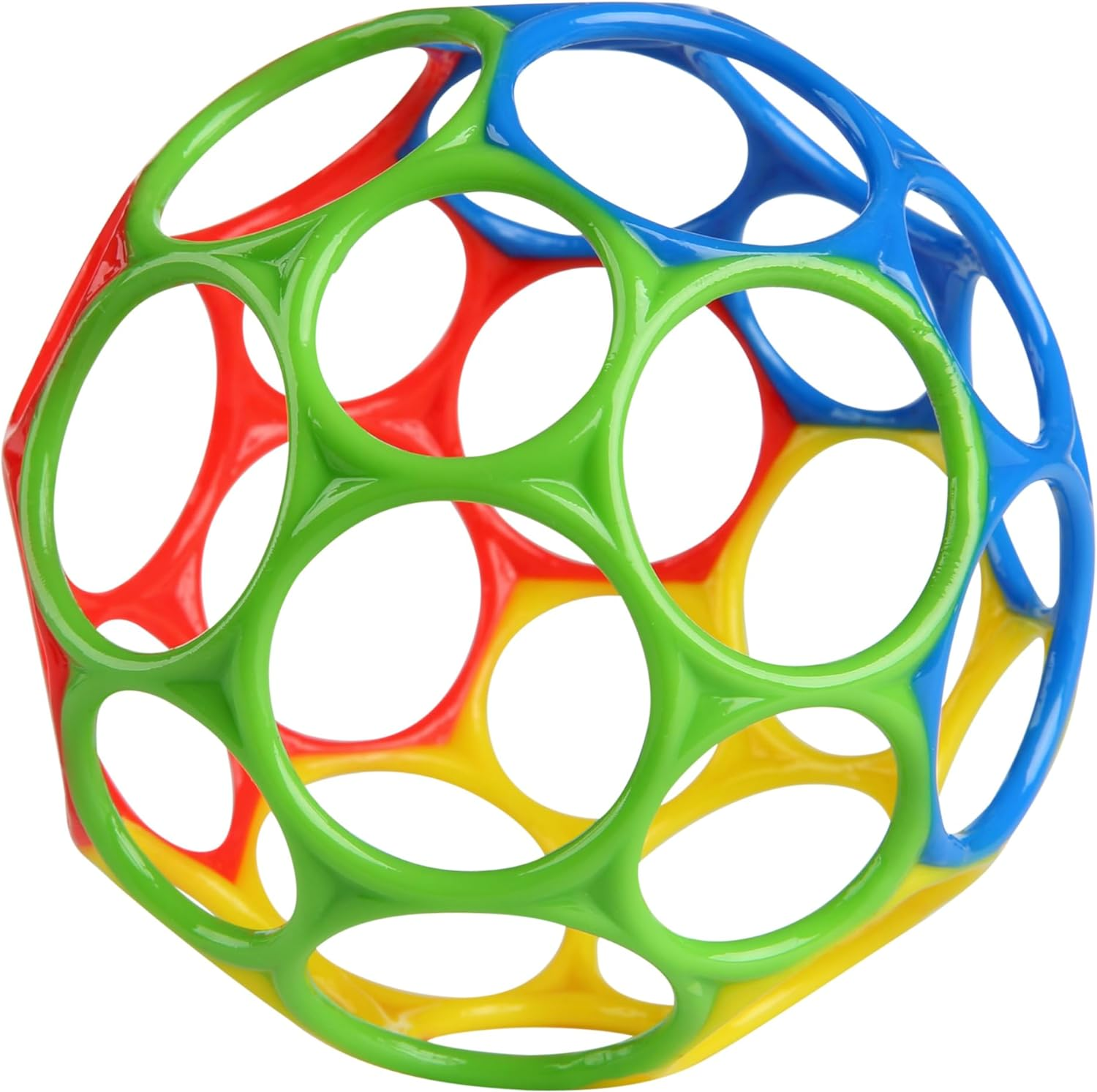 Bright Starts Oball Classic Baby Ball – BPA-Free Easy-Grasp Toy, 4 for Newborns+