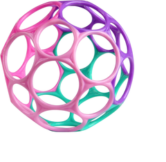 Bright Starts Oball Classic Baby Ball – BPA-Free Easy-Grasp Toy, 4 for Newborns+