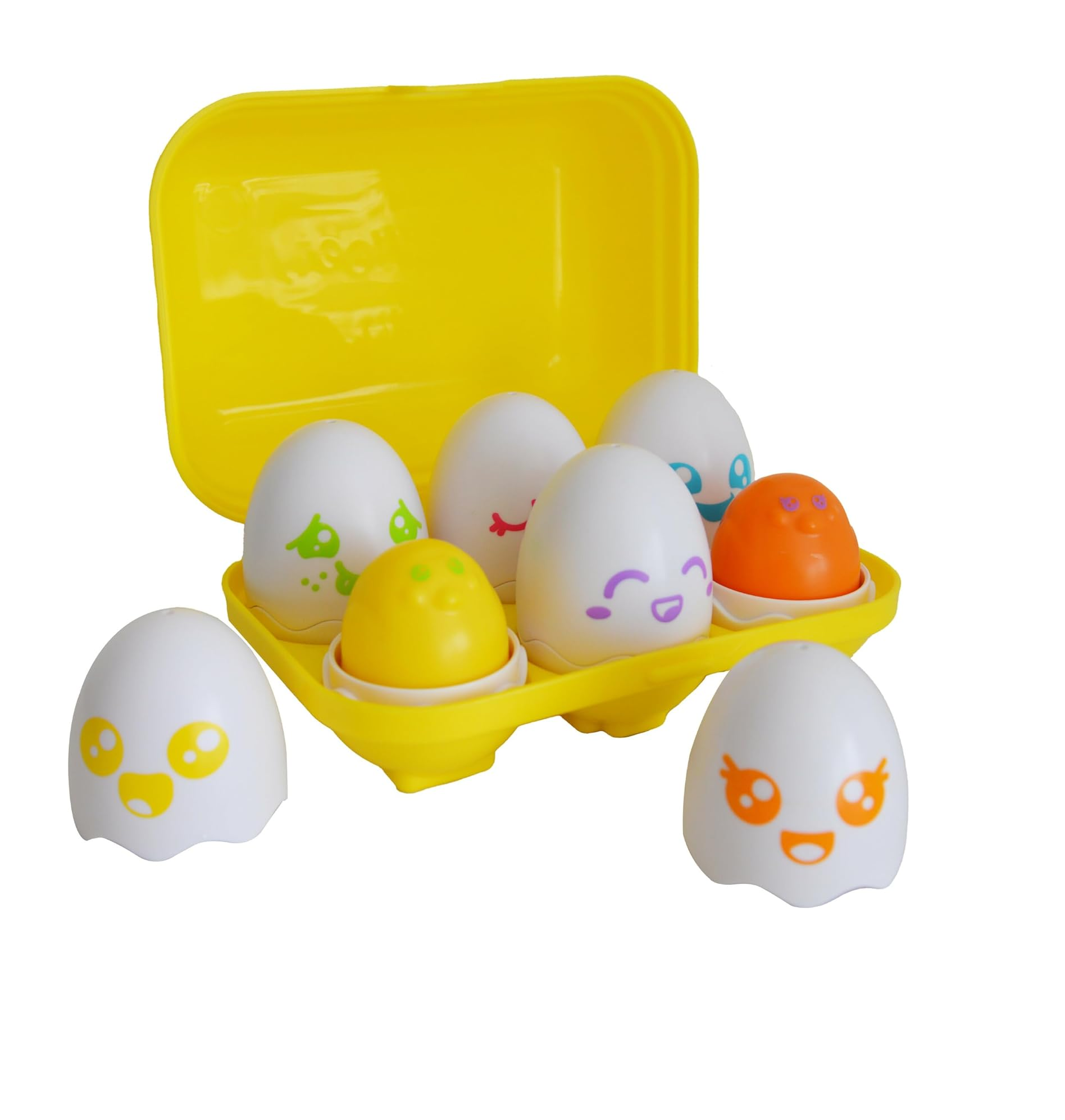 Toomies Hide & Squeak Eggs – Baby Shape Sorter & Sensory Toy, 6–36 Months